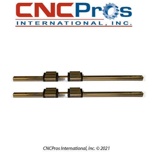 BRG-0031-SET: LINEAR RAILS WITH TRUCKS. XYZ VMC 15/2016/3016L
