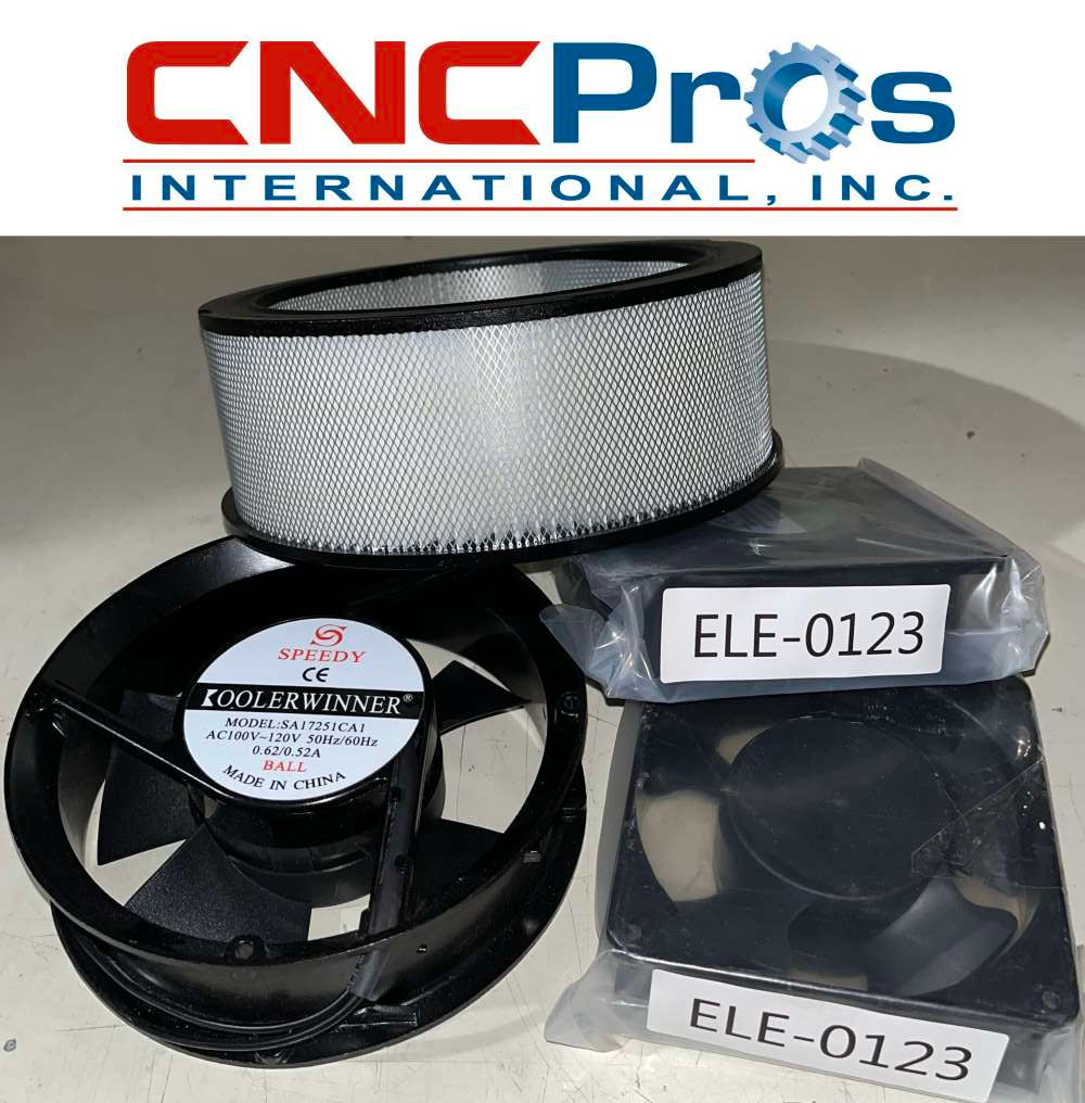 ELE-0124-KIT: SPINDLE COOLING FAN, FILTER & CABINET COOLING FANS