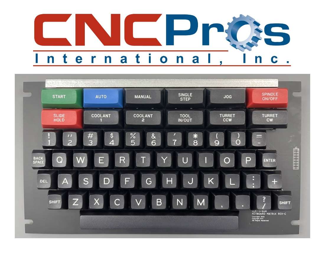 ELE-1783 KEYPAD FADAL CNC88 & CNC88HS. SAME AS ELE-1784