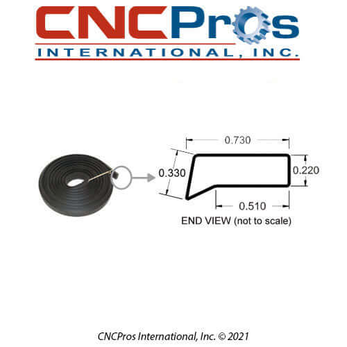 CVR-0127A: WIPER: 8' LENGTH BUWW