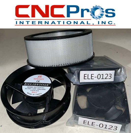ELE-0124-KIT: SPINDLE COOLING FAN, FILTER & CABINET COOLING FANS