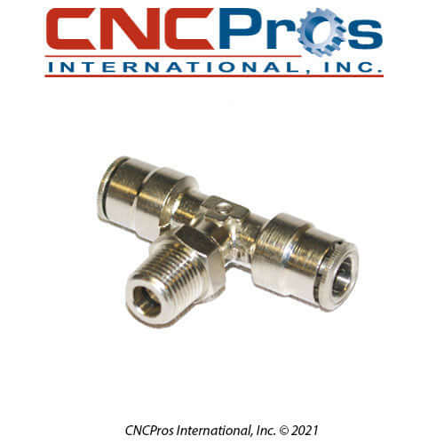 PLM-0029: FITTING 1/8 MIPT X 1/4 QD TEE