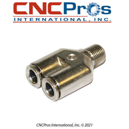 PLM-0049: FITTING 1/8 MIPT X 1/4 QD WYE