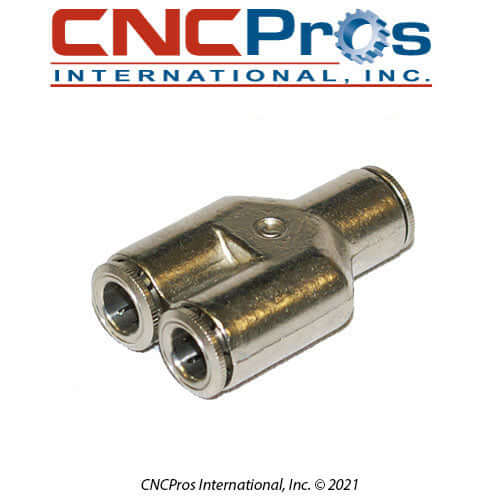PLM-0050: FITTING 1/4 QD X 1/4 QD WYE