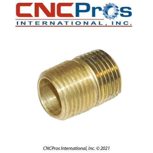 PLM-0092: PIPE NIPPLE 1/2 CLOSE BRASS
