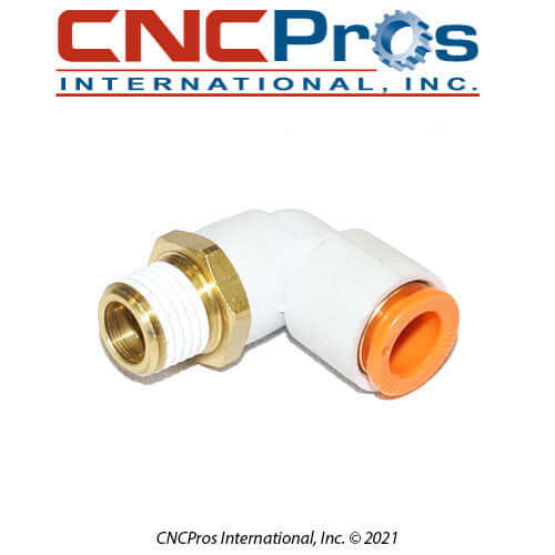 PLM-0112: FITTING 3/8 QD X 1/4 MIPT ELBOW