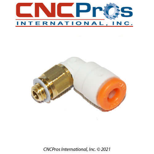 PLM-0158 FITTING 5-32 INCH QD X 10-32 ELBOW – CNCPros
