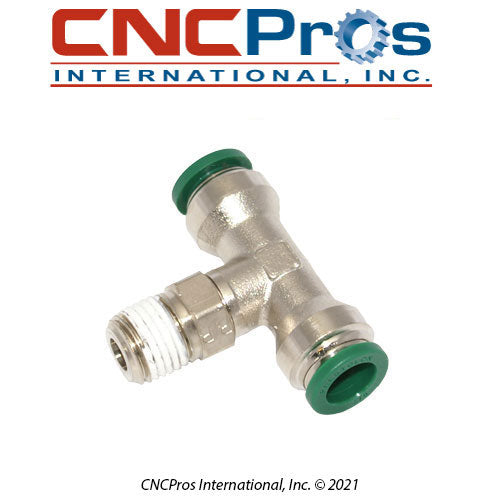 PLM-0166 FITTING 3/8" QD X 1/4" NPT TEE