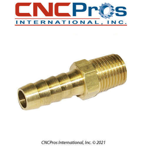 PLM-0196: 3/8 BARB X 1/4 NPT STREET BRASS