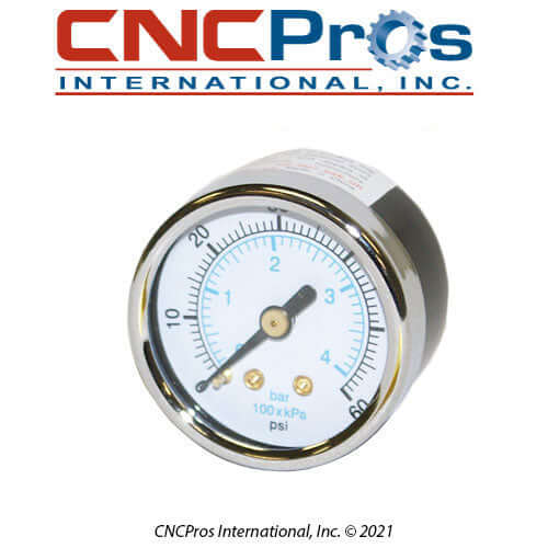REG-0017: GAUGE, AIR; 0 - 60 PSI, 1/8 NPT