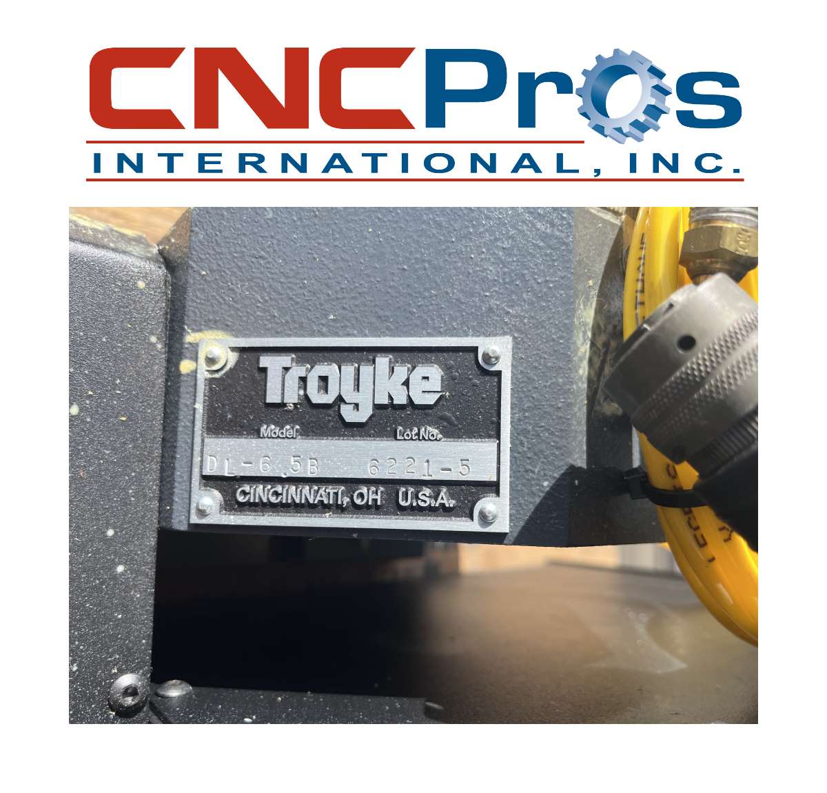 TK-VH65-6221 TROYKE DL-6.5B 4TH AXIS ROTARY-NEW AC SERVO