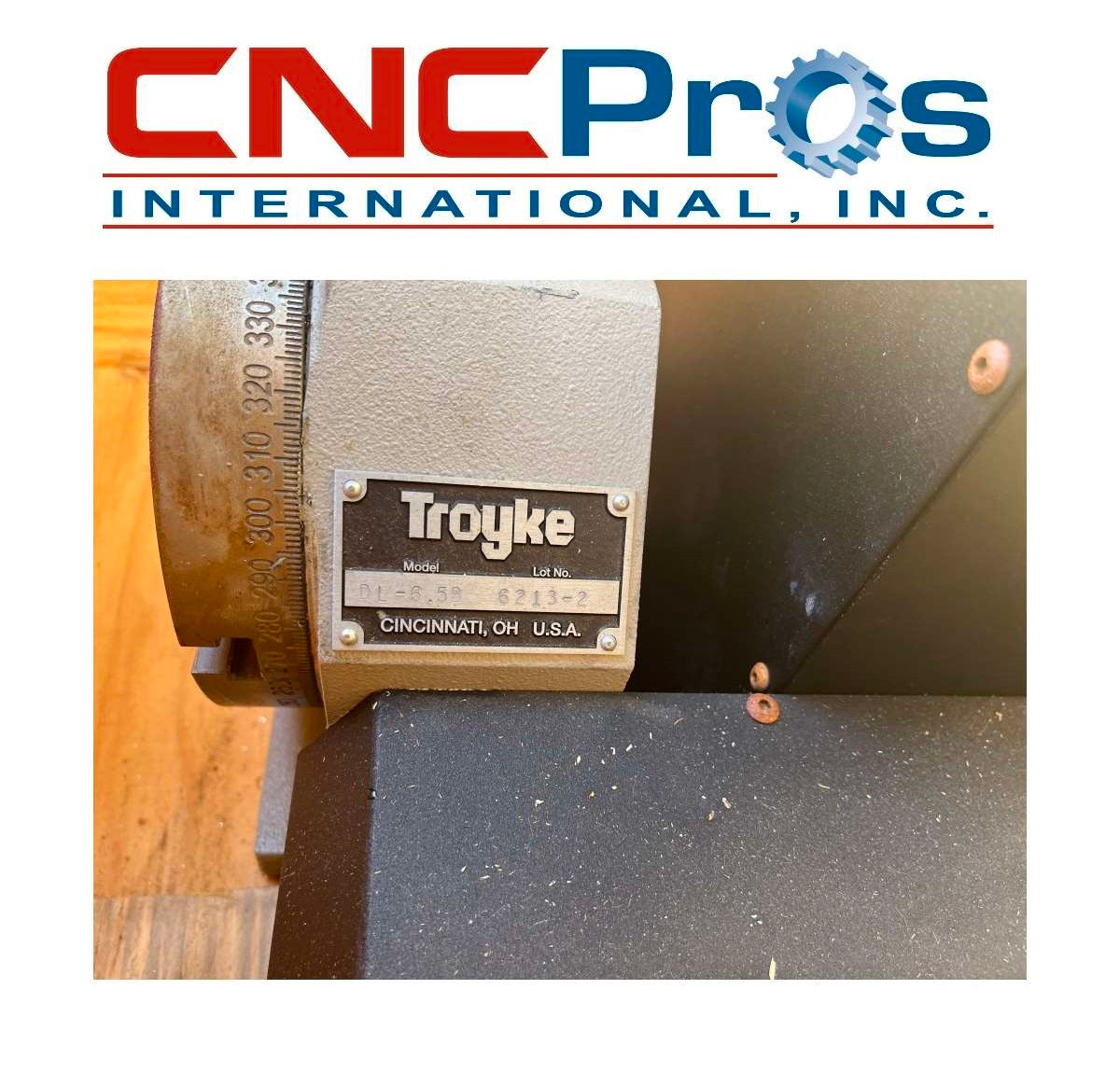 TK-VH65-6213 TROYKE DL-6.5B 4TH AXIS ROTARY-NEW AC SERVO READY